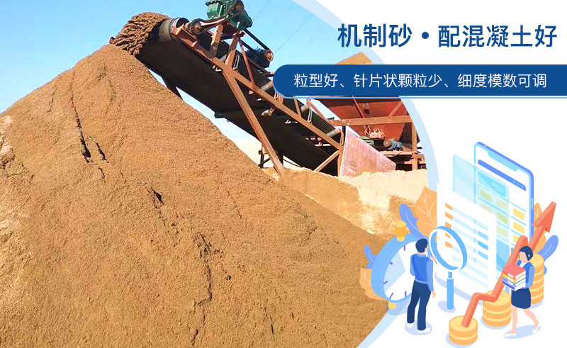 機制砂和河沙哪個配混凝土好？成套制砂設備多少錢？