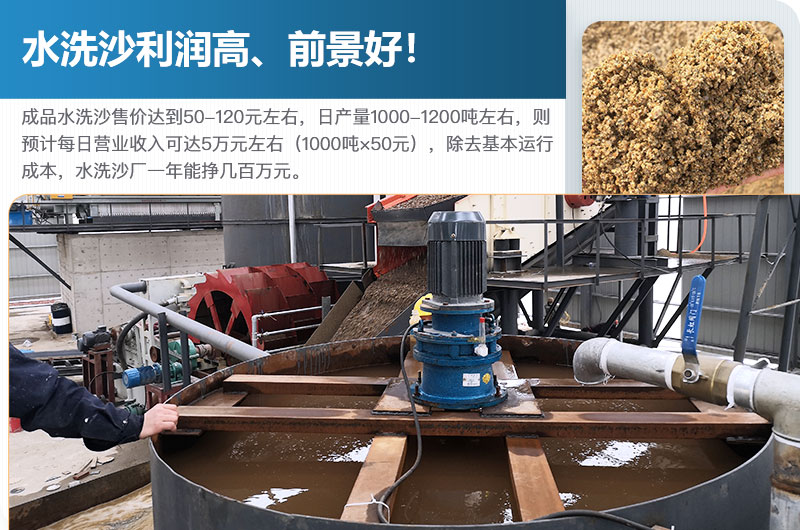 水洗砂的原料是什么？水洗沙一年能掙多少錢？