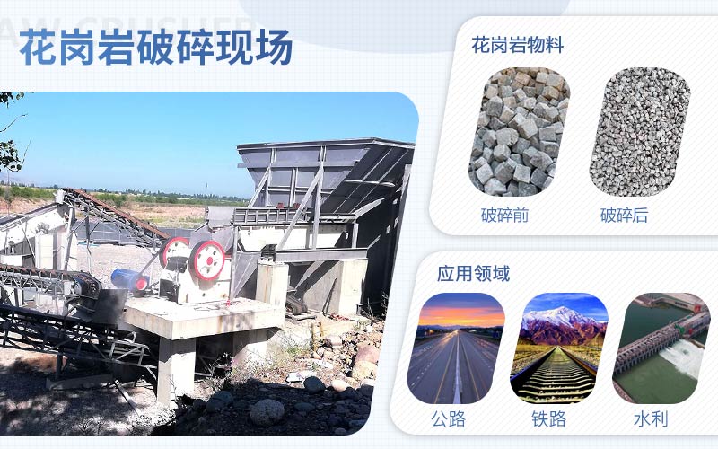 花崗巖破碎用什么機(jī)器？配置一套花崗巖破碎設(shè)備需要多少錢?